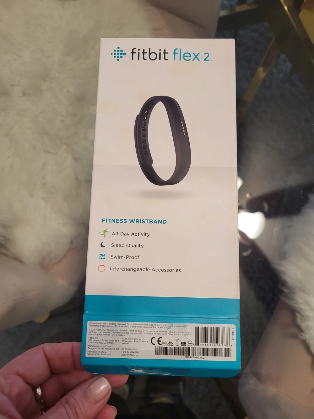 fitbit Flex 2 Black Fitness Wristband Accessory